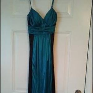 Black & Teal Formal Dress